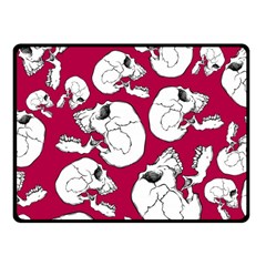 Terrible Frightening Seamless Pattern With Skull Fleece Blanket (small) by Amaryn4rt