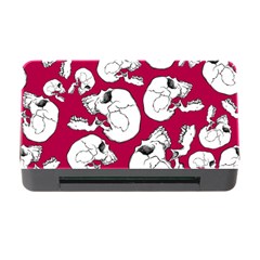 Terrible Frightening Seamless Pattern With Skull Memory Card Reader With Cf