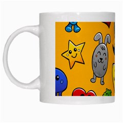 Graffiti Characters Seamless Ornament White Mugs by Amaryn4rt