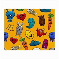 Graffiti Characters Seamless Ornament Small Glasses Cloth (2 Sides) by Amaryn4rt