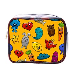 Graffiti Characters Seamless Ornament Mini Toiletries Bag (one Side) by Amaryn4rt