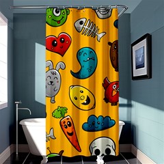 Graffiti Characters Seamless Ornament Shower Curtain 36  X 72  (stall)  by Amaryn4rt