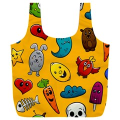 Graffiti Characters Seamless Ornament Full Print Recycle Bag (xxl)