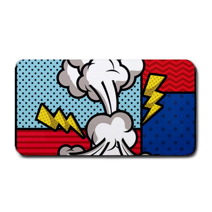 Rays Smoke Pop Art Style Vector Illustration Medium Bar Mats