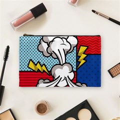 Rays Smoke Pop Art Style Vector Illustration Cosmetic Bag (medium) by Amaryn4rt