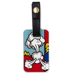 Rays Smoke Pop Art Style Vector Illustration Luggage Tag (one Side) by Amaryn4rt