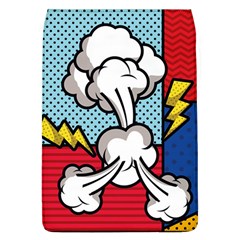 Rays Smoke Pop Art Style Vector Illustration Removable Flap Cover (l) by Amaryn4rt