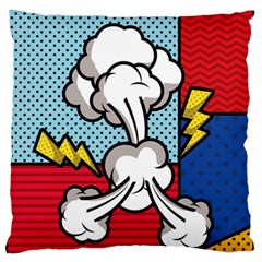 Rays Smoke Pop Art Style Vector Illustration Standard Flano Cushion Case (one Side) by Amaryn4rt