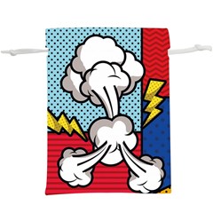 Rays Smoke Pop Art Style Vector Illustration  Lightweight Drawstring Pouch (xl) by Amaryn4rt