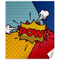 Pow Word Pop Art Style Expression Vector Canvas 8  X 10  by Amaryn4rt