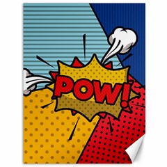 Pow Word Pop Art Style Expression Vector Canvas 36  X 48  by Amaryn4rt