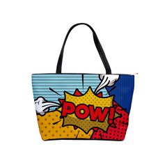 Pow Word Pop Art Style Expression Vector Classic Shoulder Handbag by Amaryn4rt