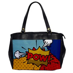 Pow Word Pop Art Style Expression Vector Oversize Office Handbag by Amaryn4rt