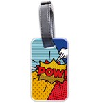 Pow Word Pop Art Style Expression Vector Luggage Tag (two sides) Front