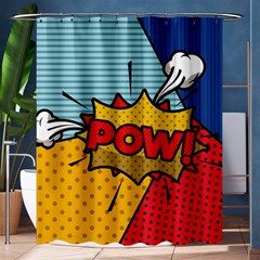 Pow Word Pop Art Style Expression Vector Shower Curtain 60  X 72  (medium)  by Amaryn4rt