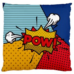 Pow Word Pop Art Style Expression Vector Standard Flano Cushion Case (one Side)