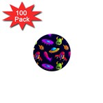 Space Pattern 1  Mini Magnets (100 pack)  Front