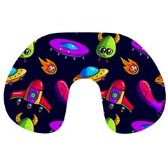 Space Pattern Travel Neck Pillow by Amaryn4rt