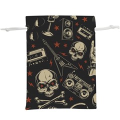 Grunge Seamless Pattern With Skulls  Lightweight Drawstring Pouch (xl) by Amaryn4rt