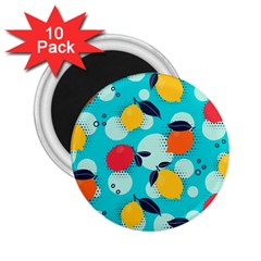 Pop Art Style Citrus Seamless Pattern 2 25  Magnets (10 Pack)  by Amaryn4rt