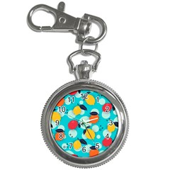 Pop Art Style Citrus Seamless Pattern Key Chain Watches by Amaryn4rt