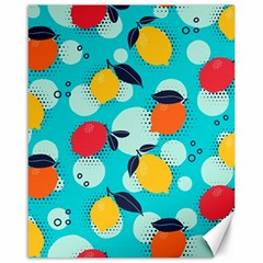 Pop Art Style Citrus Seamless Pattern Canvas 16  X 20  by Amaryn4rt