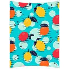 Pop Art Style Citrus Seamless Pattern Back Support Cushion by Amaryn4rt