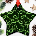 Snakes Seamless Pattern Ornament (Star) Front