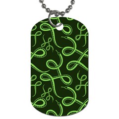 Snakes Seamless Pattern Dog Tag (two Sides) by Amaryn4rt