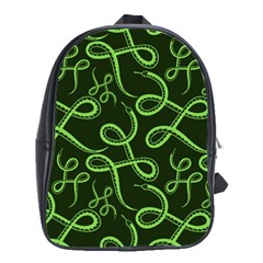 Snakes Seamless Pattern School Bag (large) by Amaryn4rt