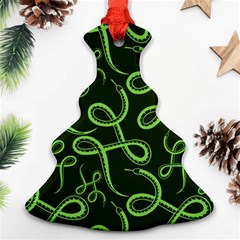 Snakes Seamless Pattern Ornament (christmas Tree)  by Amaryn4rt