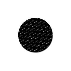 Xoxo Black And White Pattern, Kisses And Love Geometric Theme Golf Ball Marker by Casemiro