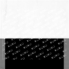 Xoxo Black And White Pattern, Kisses And Love Geometric Theme Rectangular Jigsaw Puzzl by Casemiro