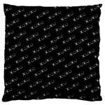 XOXO black and white pattern, kisses and love geometric theme Standard Flano Cushion Case (One Side) Front