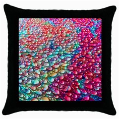 Rainbow Support Group  Throw Pillow Case (black) by ScottFreeArt