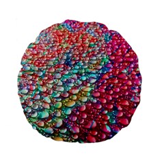 Rainbow Support Group  Standard 15  Premium Flano Round Cushions by ScottFreeArt