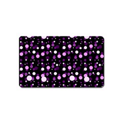 Purple, Pink Bokeh Dots, Asymmetric Polka Dot With Modern Twist Magnet (name Card) by Casemiro