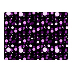 Purple, Pink Bokeh Dots, Asymmetric Polka Dot With Modern Twist Double Sided Flano Blanket (mini)  by Casemiro