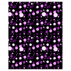 Purple, Pink Bokeh Dots, Asymmetric Polka Dot With Modern Twist Drawstring Bag (small) by Casemiro