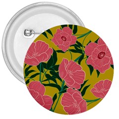 Pink Flower Seamless Pattern 3  Buttons by Amaryn4rt