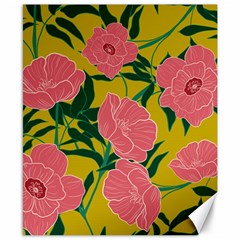 Pink Flower Seamless Pattern Canvas 8  X 10  by Amaryn4rt