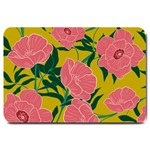 Pink Flower Seamless Pattern Large Doormat  30 x20  Door Mat