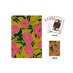 Pink Flower Seamless Pattern Playing Cards Single Design (mini) by Amaryn4rt