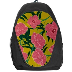 Pink Flower Seamless Pattern Backpack Bag by Amaryn4rt