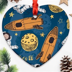 Missile Pattern Ornament (heart) by Amaryn4rt