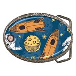 Missile Pattern Belt Buckles Front