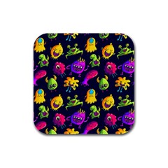 Space Patterns Rubber Square Coaster (4 pack) 