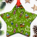 Seamless Pattern With Kids Ornament (Star) Front