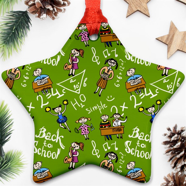 Seamless Pattern With Kids Ornament (Star)