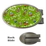 Seamless Pattern With Kids Money Clips (Oval)  Front